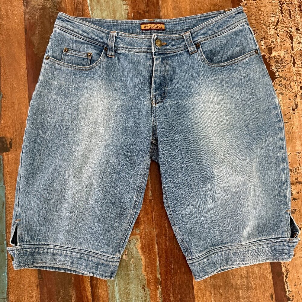Ar-ti-fact Denim Hem Like Jacket Shorts‎ Size 8